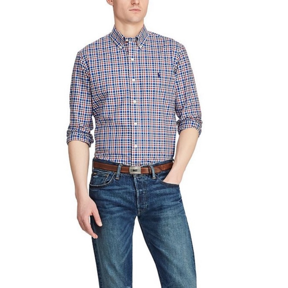 Polo Ralph Lauren Stretch  Long-Sleeve Woven Shirt - Picture 3 of 6